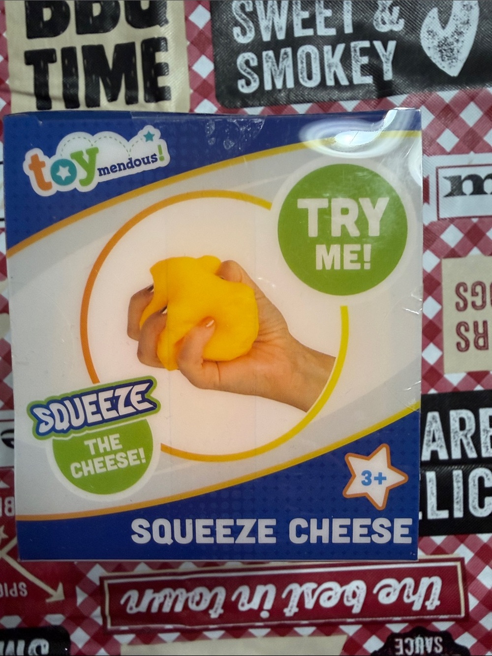 Toymendous Squeeze Cheese - Yellow Stress